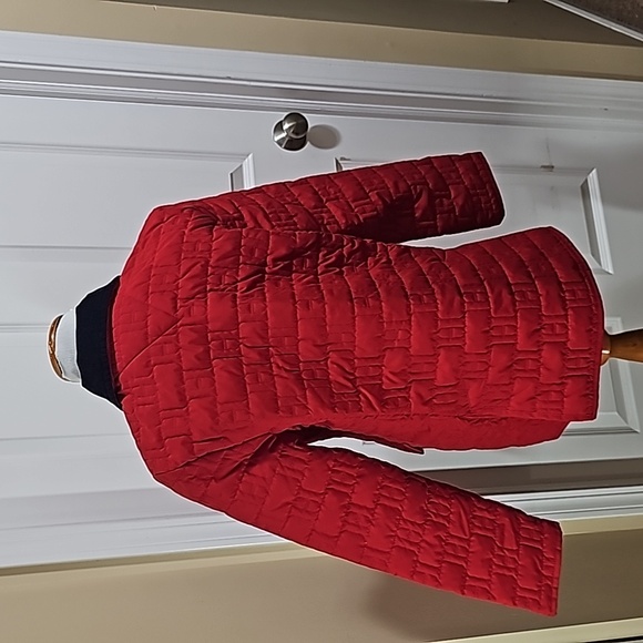 Tommy Hilfiger Vintage Red Quilted Barn Jacket Size M - Picture 2 of 8